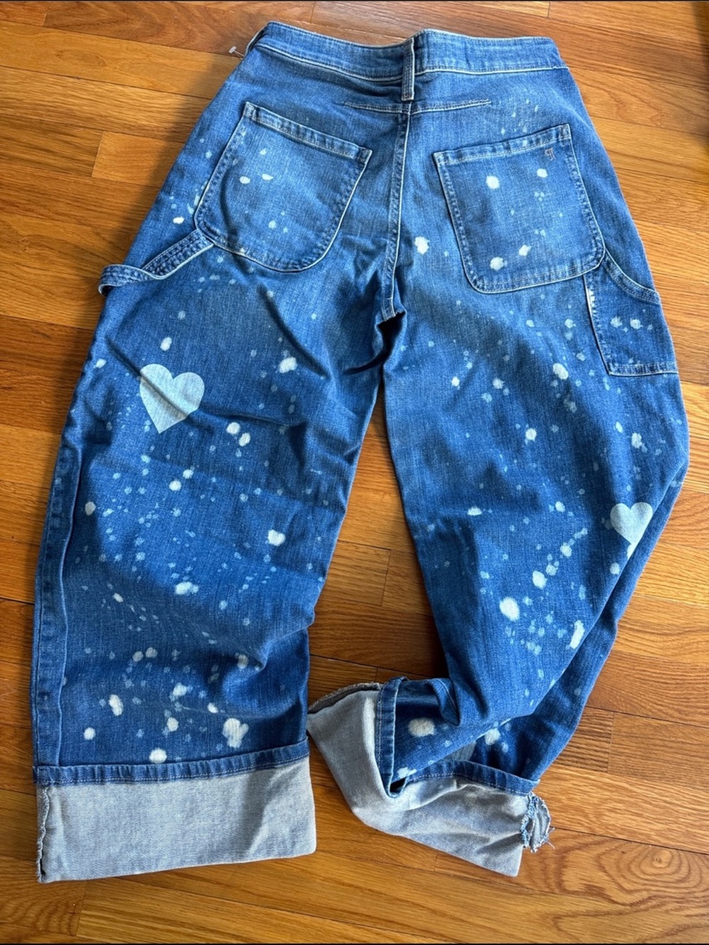 Anthropologie Pilcro The Kayden Heart Barrel Carpenter Jeans by Pilcro Size 25 - Picture 9 of 12